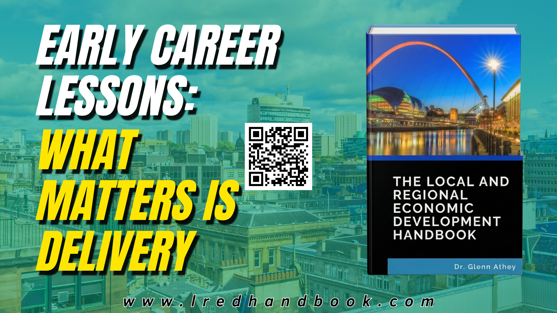 Early career lessons with backdrop cityscape of Glasgow